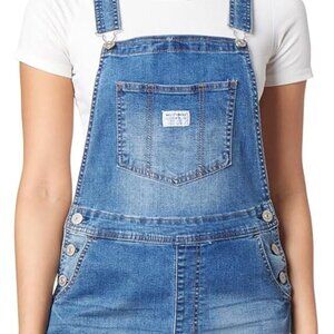 WallFlower Women's Overalls Juniors Blue Denim Boho Casual size Large
